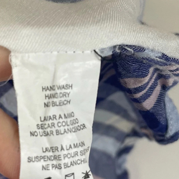 Rails Button Up Shirt Womens Size Medium Purple Blue Plaid Long Sleeve - Picture 6 of 10